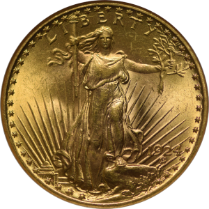 $20 Saint-Gaudens Gold Double Eagles - Mint State 64