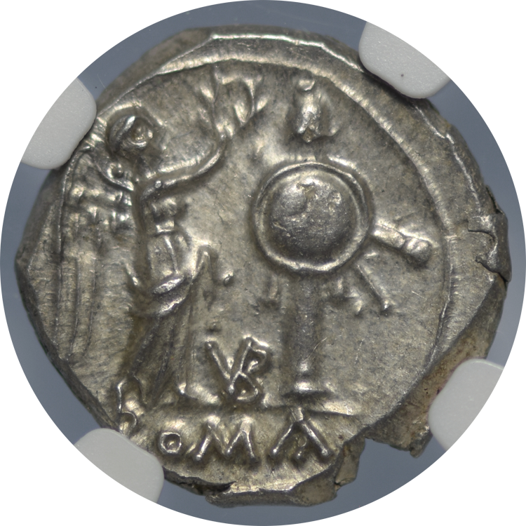 Hannibal AR Victoriatus 211-208 BC Jupiter NGC MS - Image 2